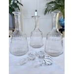carafes-en-verre-et-bouchon-cristal-eau-vin-pichet-art-de-la-table-vaisselle-ancienne-brocante-antiquaire