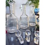 carafes-a-eau-vin-en-verre-bouchon-cristal-service-vintage-verrerie-ancienne-brocante-antiquaire