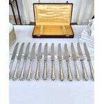 couteaux-entremets-vintage-coffret-menagere-metal-argente-lames-acier-inoxydable-brocante-vintage-antiquites