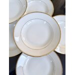 assiettes-creuses-a-potage-porcelaine-blanche-decor-filets-or-fin-cirot-gadouin-brocante-vaisselle-antiquites