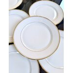 assiettes-a-dessert-en-porcelaine-blanche-filets-or-fin-service-de-table-vintage-vaisselle-francaise-antiquaire-brocante