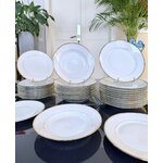 service-de-table-ancien-assiettes-porcelaine-blanche-filets-or-fin-dore-boutique-en-ligne-vaisselle-antiquaire-brocante