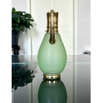 carafe-ancienne-verre-vert-dore