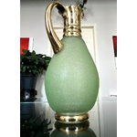 verre-granite-vert-et-or-brocante