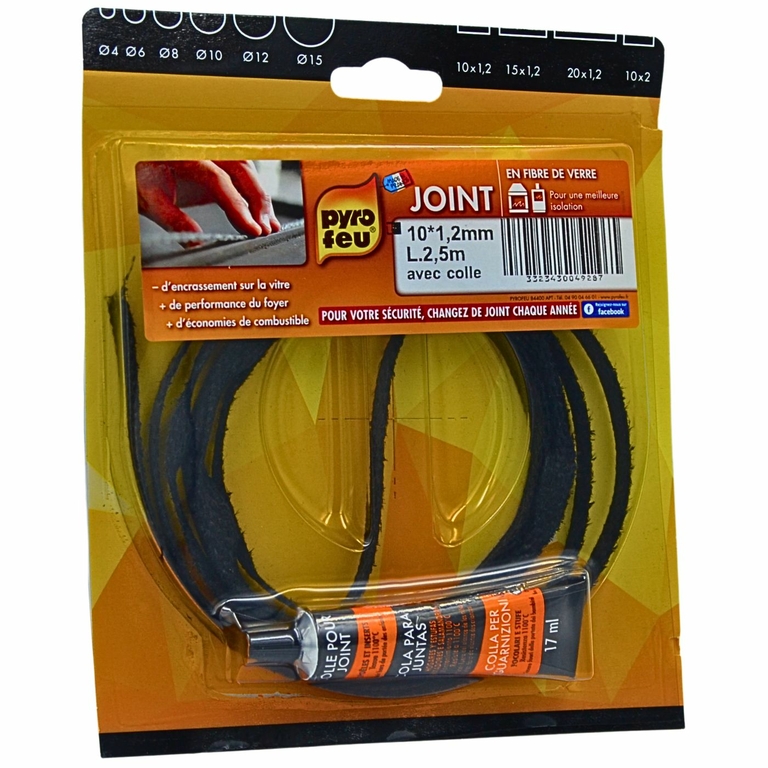 Joint plat d\'étanchéité insert et poêle à bois granulés 10x1,2mm