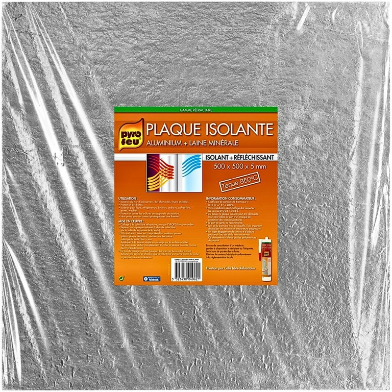 Plaque isolante aluminium hautes températures 850°C