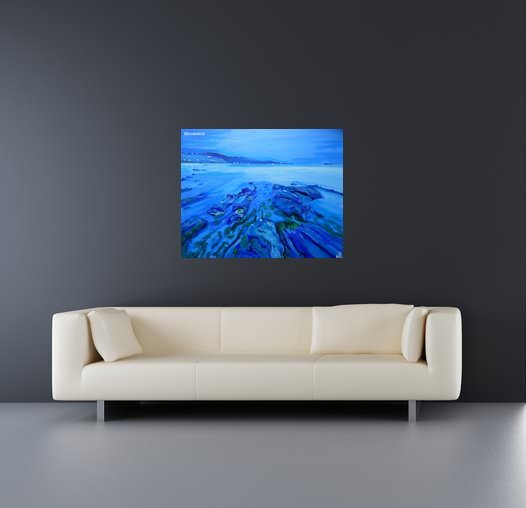 tableau nature plage mer grand format