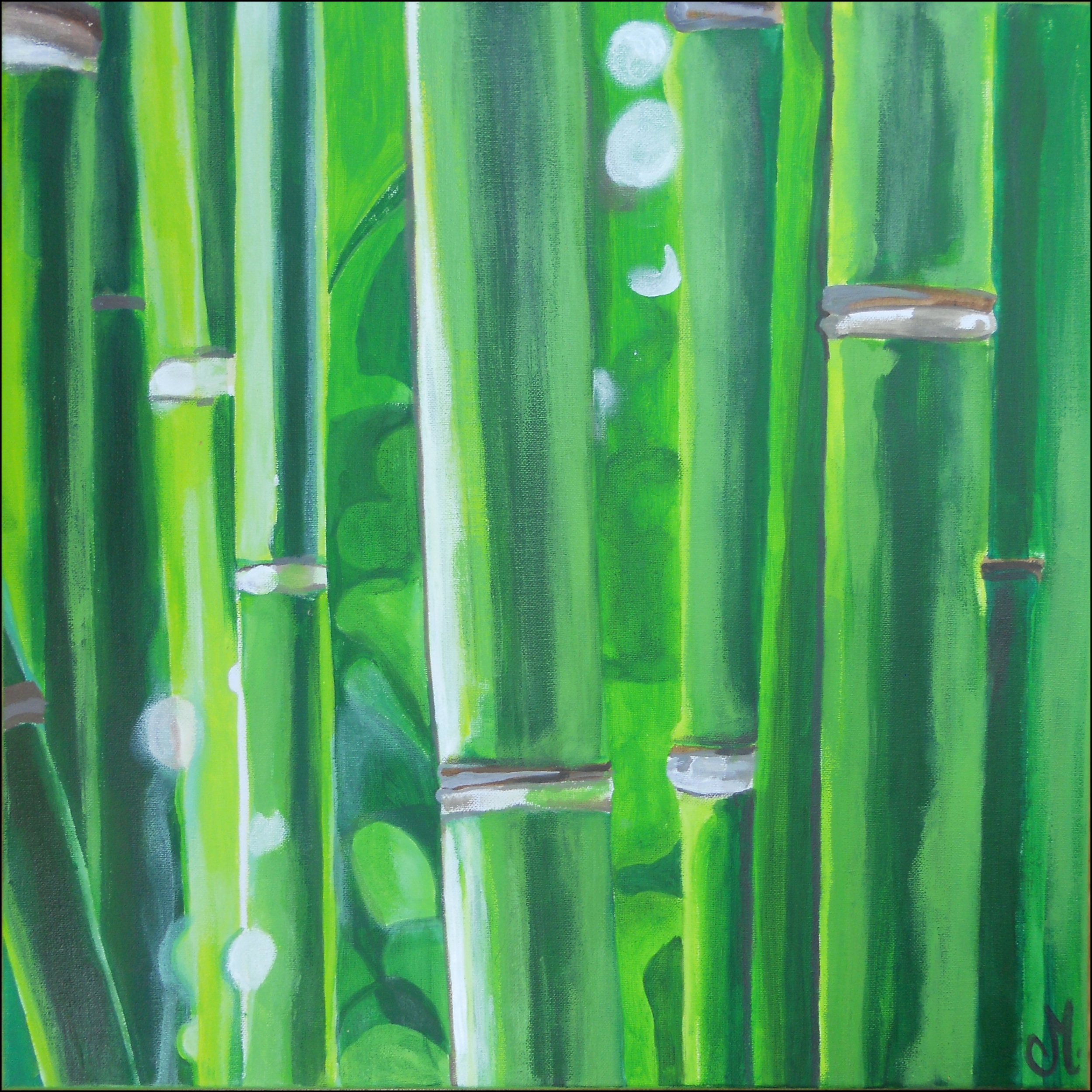 tableau nature zen bambou