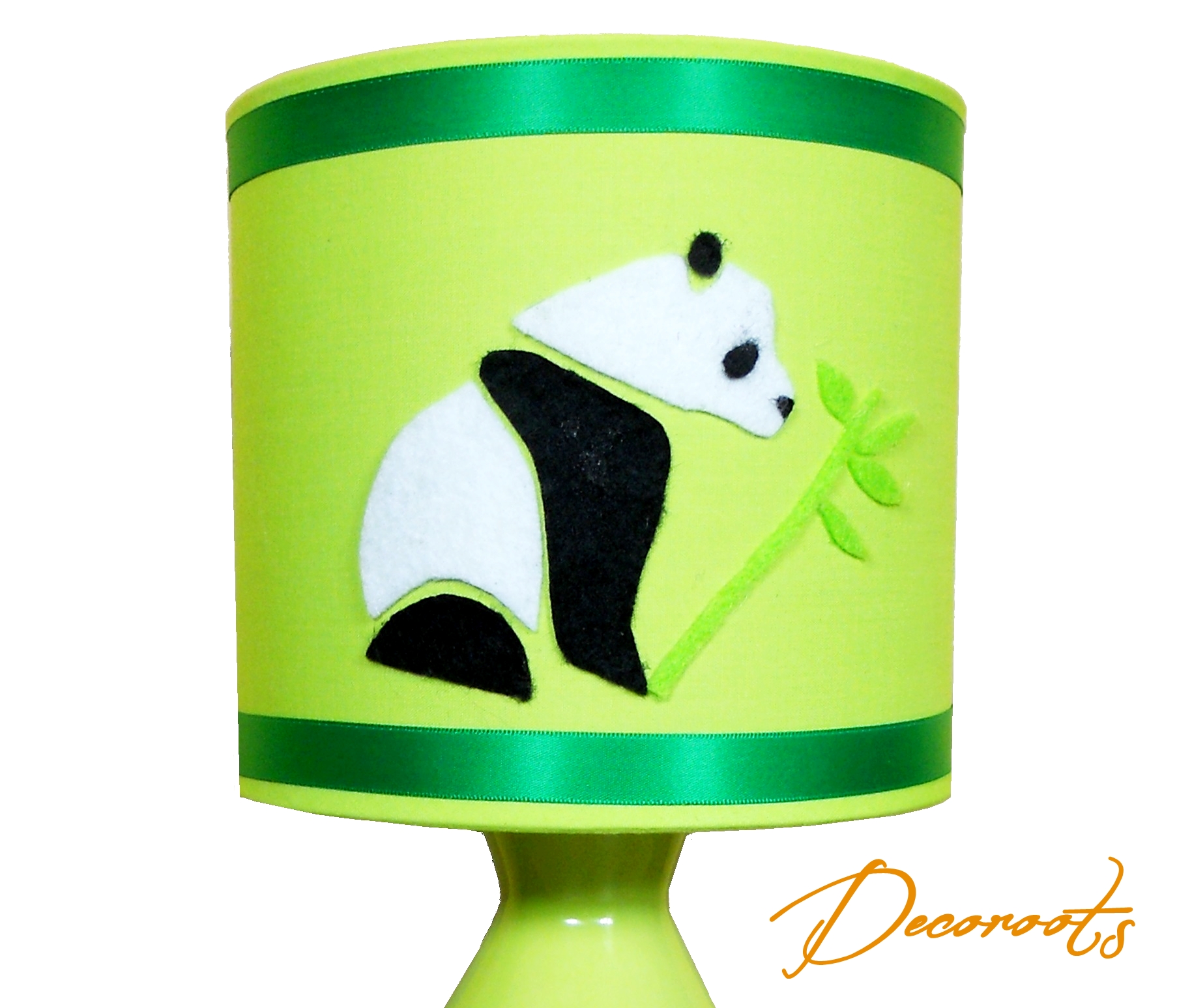 lampe de chevet enfant bébé panda vert anis