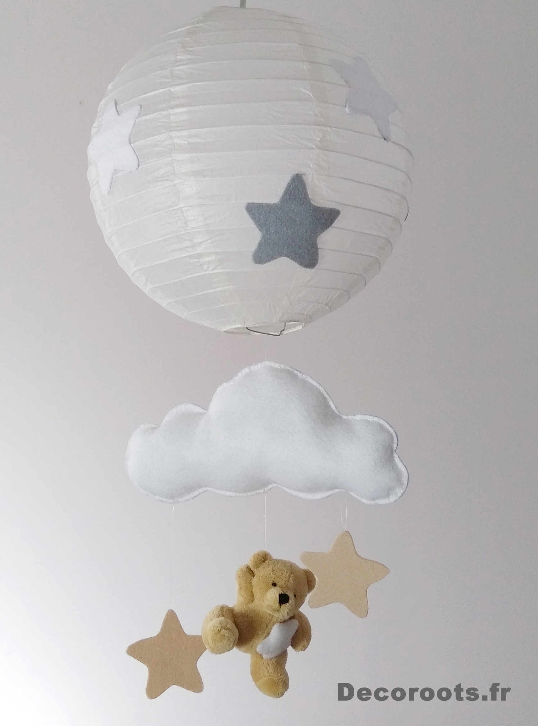 Enfant Bebe Lampe Lustre Suspension Abat Jour Mixte Decoroots