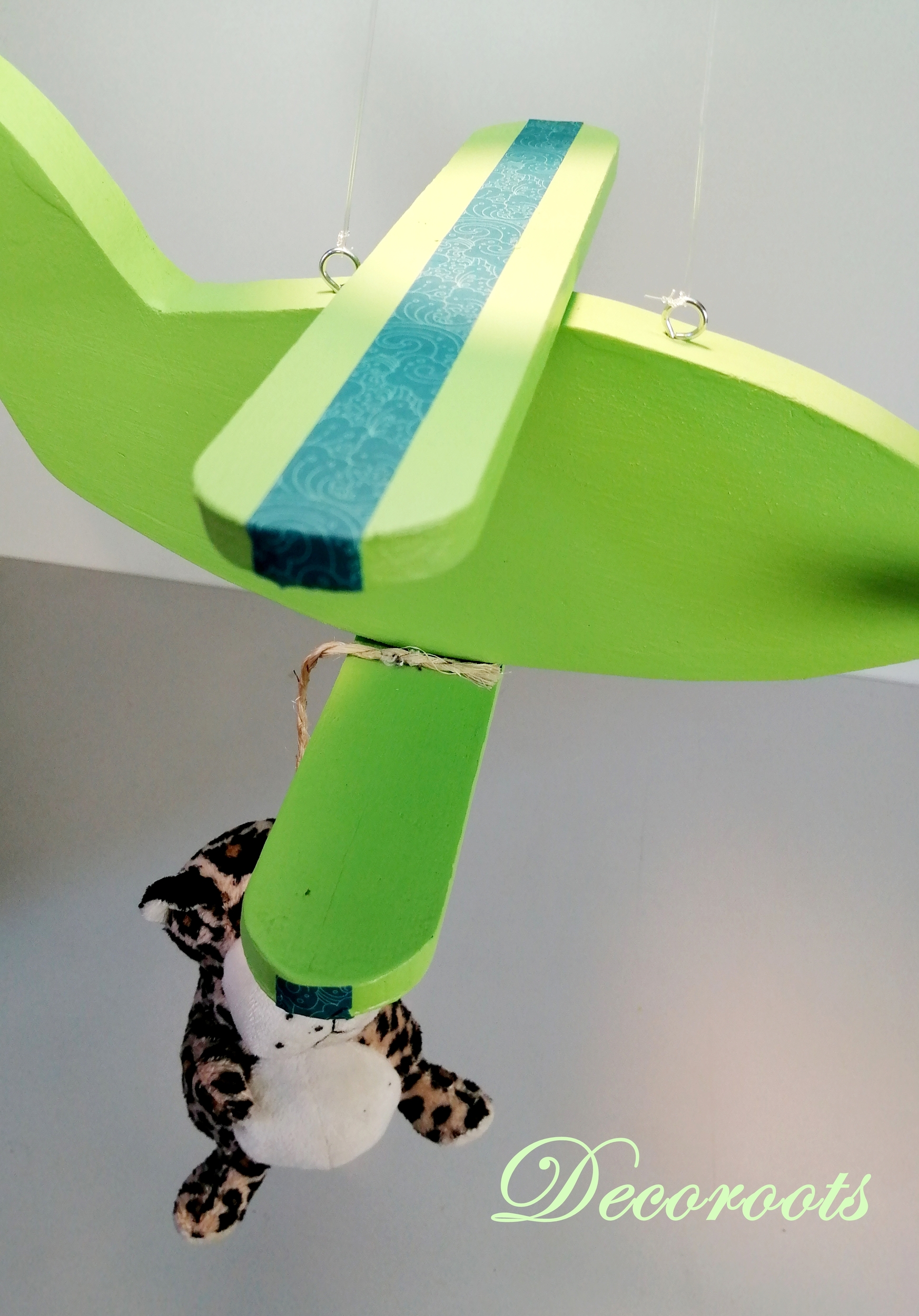 lumainaire jungle avion nuage bleu turquoise vert anis mixte garçon fille safari aventure 3