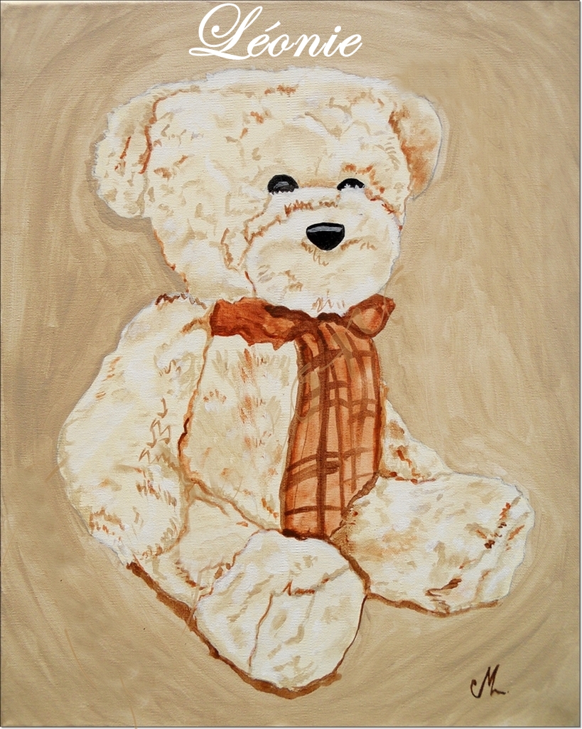 tableau-enfant-bebe-ours-taupe-marron-chocolat-beige-mixte-decoration-peluche-garcon-fille-personnalise