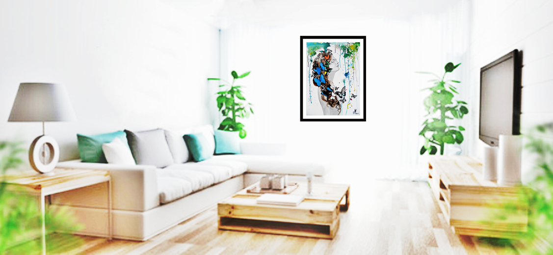 affiche reproduction sweet paradise artiste peintre