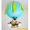 lampe montgolfière thème jungle tigre bleu turquoise garçon
