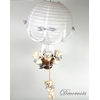 lampe montgolfière blanc gris beige mixte décoration enfant
