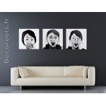 tableau deco design femme noir et blanc 4