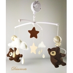 mobile-bebe-ours-beige-chocolat-mixte