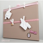 pele mele enfant bébé fille taupe vieux rose cadeau naissance bapteme2