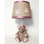 lampe-chevet-enfant-bebe-ours-taupe-rose-pastel-vieux-rose-forme-ours
