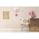 decoration-chambre-enfant-bebe-fille-nature-cage-fleurs-rose-marron-bois-nature-oiseau