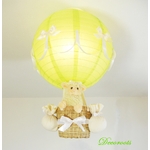 lampe-montgolfière-anfant-bebe-lustre-abat-jour-vert-anis-mouton-deco-chambre-animaux-ferme