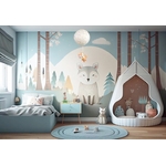 decoration-enfant-foret-renard-abat-jour-suspension-lustre-bebe-lampe-chevet-theme-nature-lapin