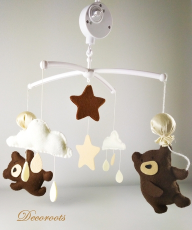 mobile-bebe-ours-beige-chocolat-mixte