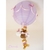 lampe enfant bébé montgolfière ours violet parme