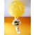 lampe montgolfière enfant bébé jungle lion jaune et beige