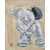 tableau enfant bébé éléphant thème jungle gris beige marron mixte décoration 2 AF