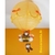 lampe montgolfière bébé jungle singe orange jaune