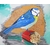 tableau art artiste contemporain peinture design nature mésange oiseau
