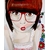 tableau art artiste femme pop manga retro rouge blanc design