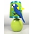 Lampe chevet enfant bébé jungle vert anis bleu turquoise perroquet safari cadeau