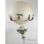 lampe montgolfière  ours beige mixte vert décoration enfant lustre