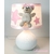 lampe-chevet-enfant-bebe-ours-fille-beige-rose-vieux-blanc-cadeau-naissance-artisanale étoile pastel luminaire deco chambre