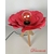 lampe chevet design fleur coquelicot origami rouge enfant bébé japonaise deco