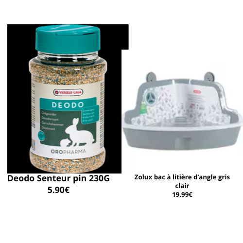 zolux bac a litiere d angle gris clair 19