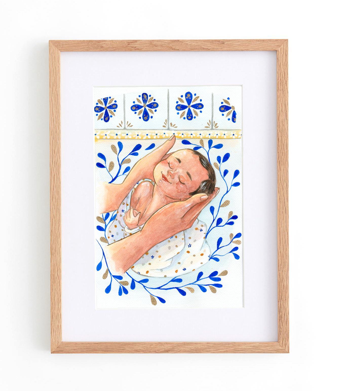 Aquarelle bain enveloppé 2