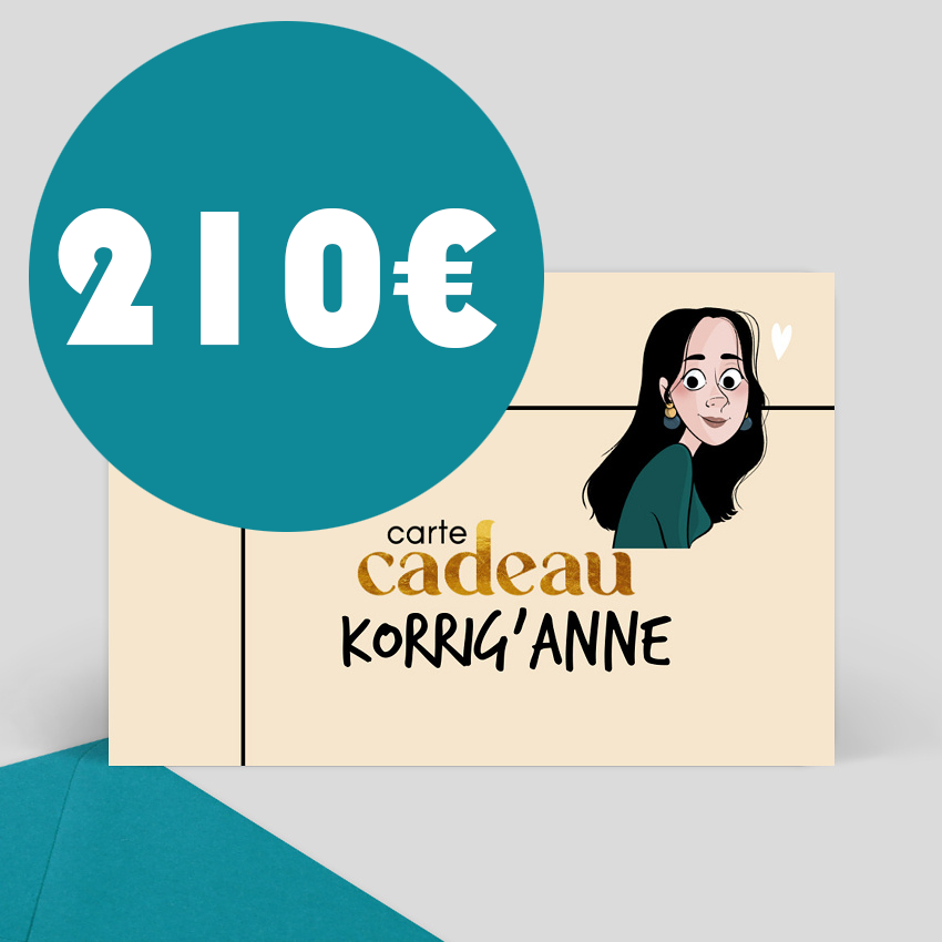 carte cadeau 210euros