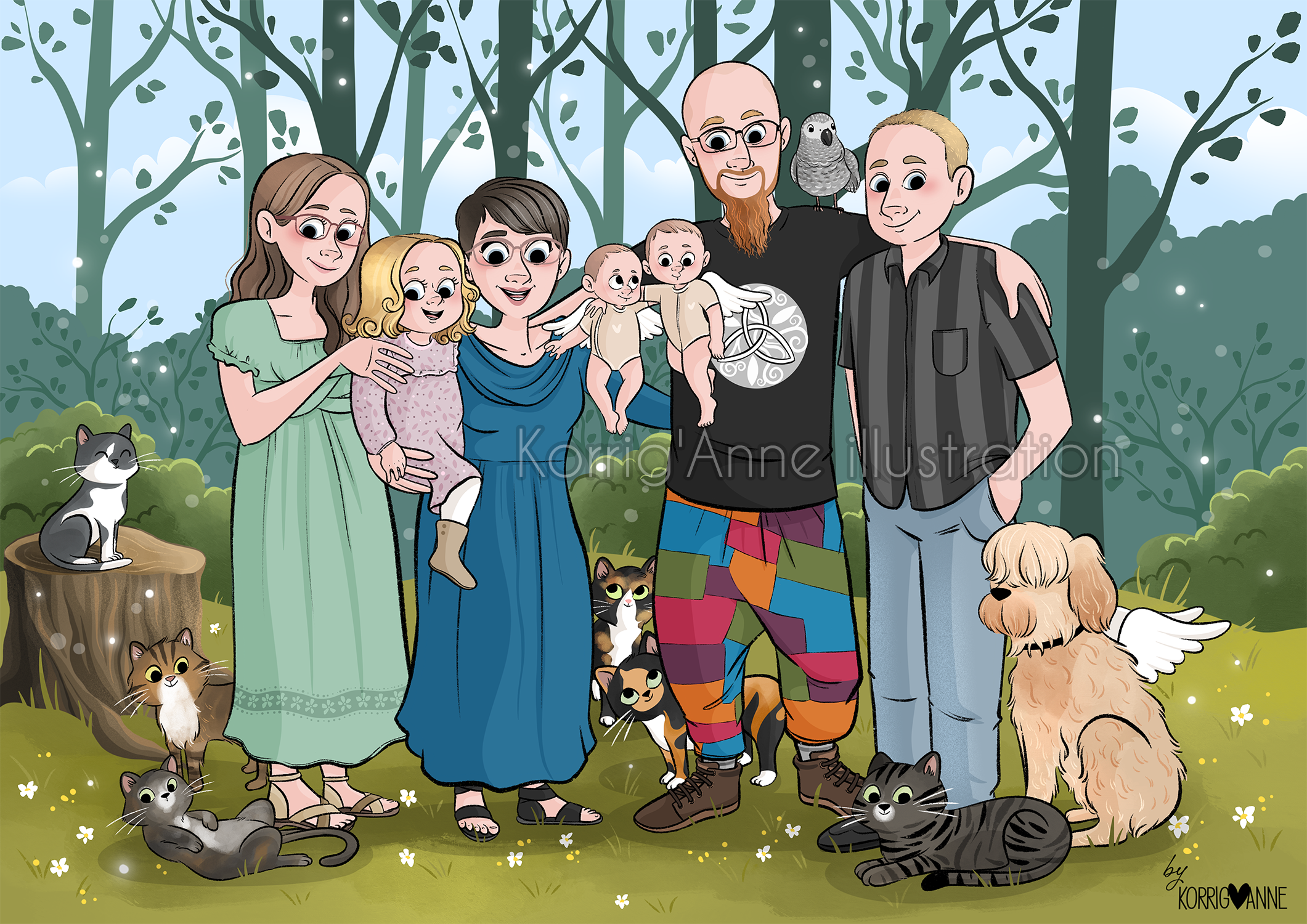 aperçu portrait famille illustre 1