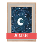 gouache nuit lune 2 vendue