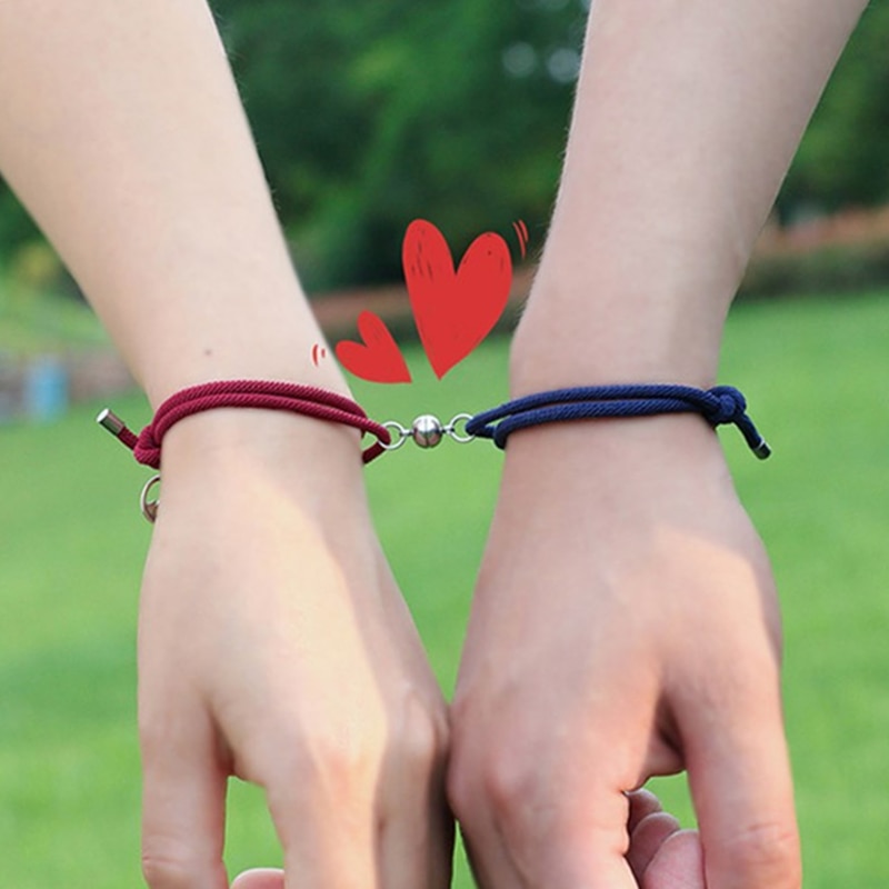 MKENDN-Couples-Bracelets-meilleur-ami-attirer-les-femmes-hommes-Bracelet-rouge-bleu-corde-tissage-aimant-attirer