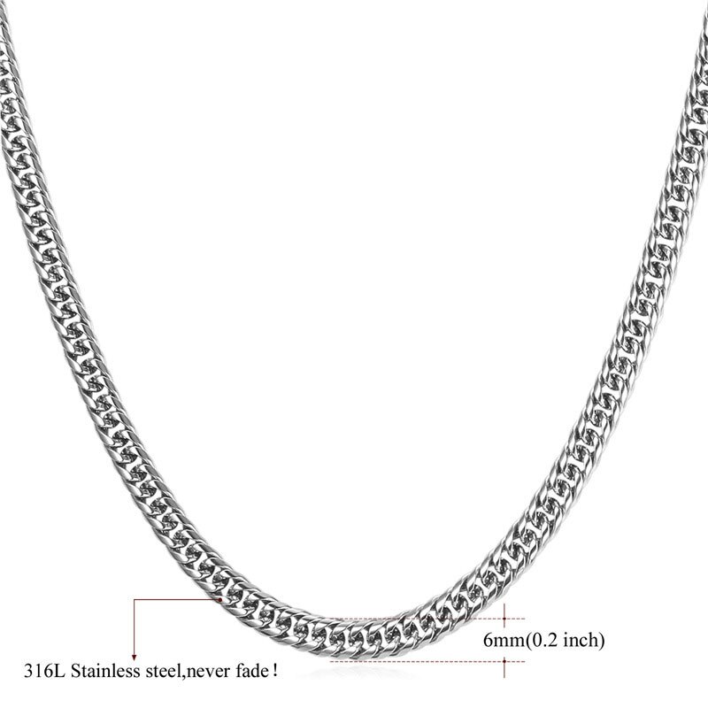 Bracelet Homme Chaîne Maillons Figaro Cubain ESHIONER 20 Cm - Bijou Métal Style Casual