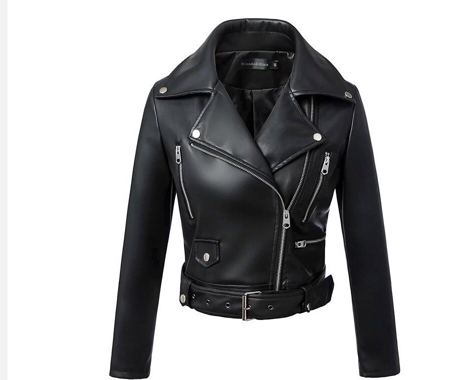 Veste-en-cuir-noir-manches-longues-femme-automne-hiver-manteau-Slim-col-rabattu-d-contract