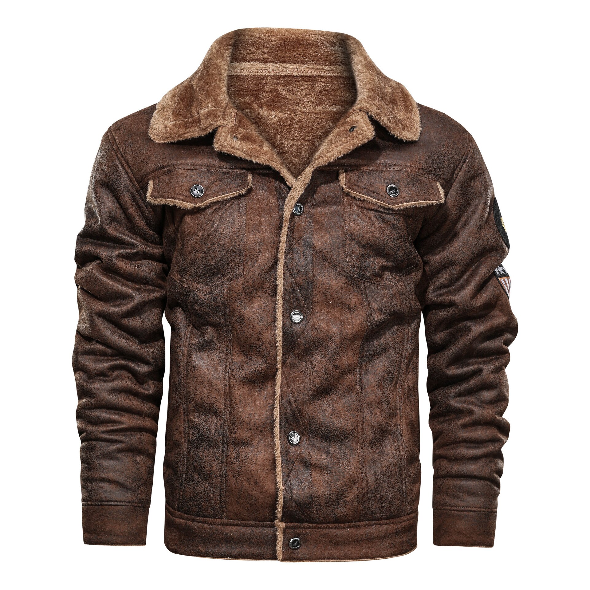 Blouson-en-cuir-molletonn-homme-pais-et-chaud-d-contract-style-militaire-pour-motard-collection-automne