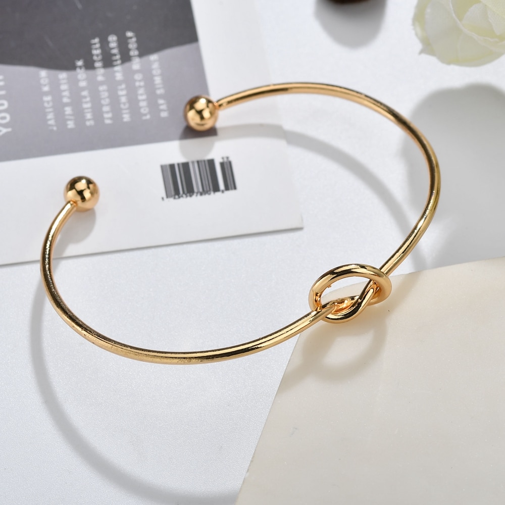 MESTILO-2019-nouveau-personnalis-noeud-Bracelets-initiaux-Bracelets-charme-ouvert-poignet-Bracelet-amour-Bracelets-pour-femmes