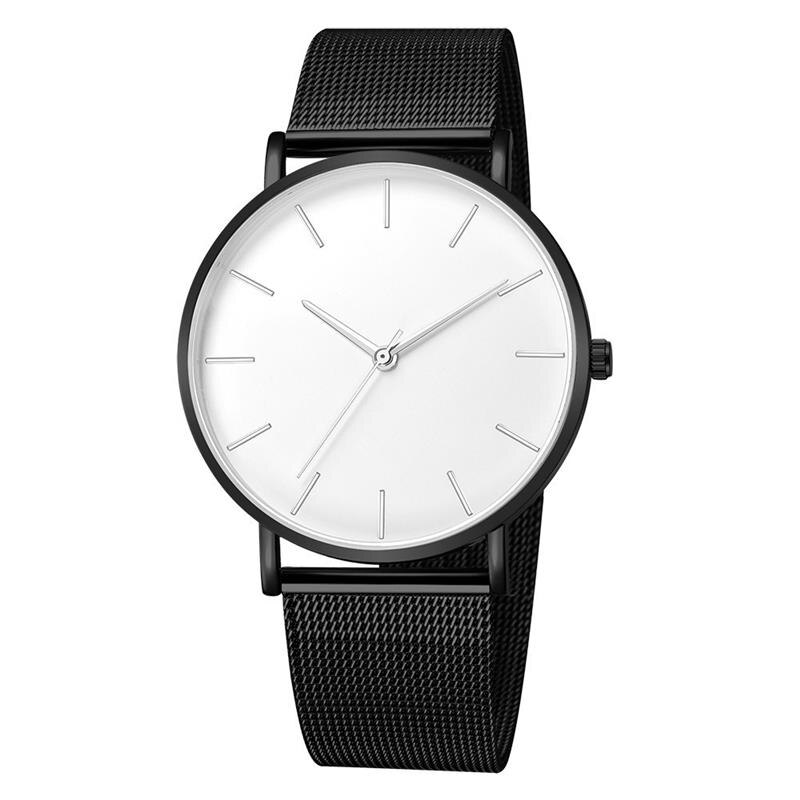 2019-Montre-Femme-moderne-femmes-Montre-de-mode-noir-Quartz-Montre-bracelet-femmes-maille-bande-Simple