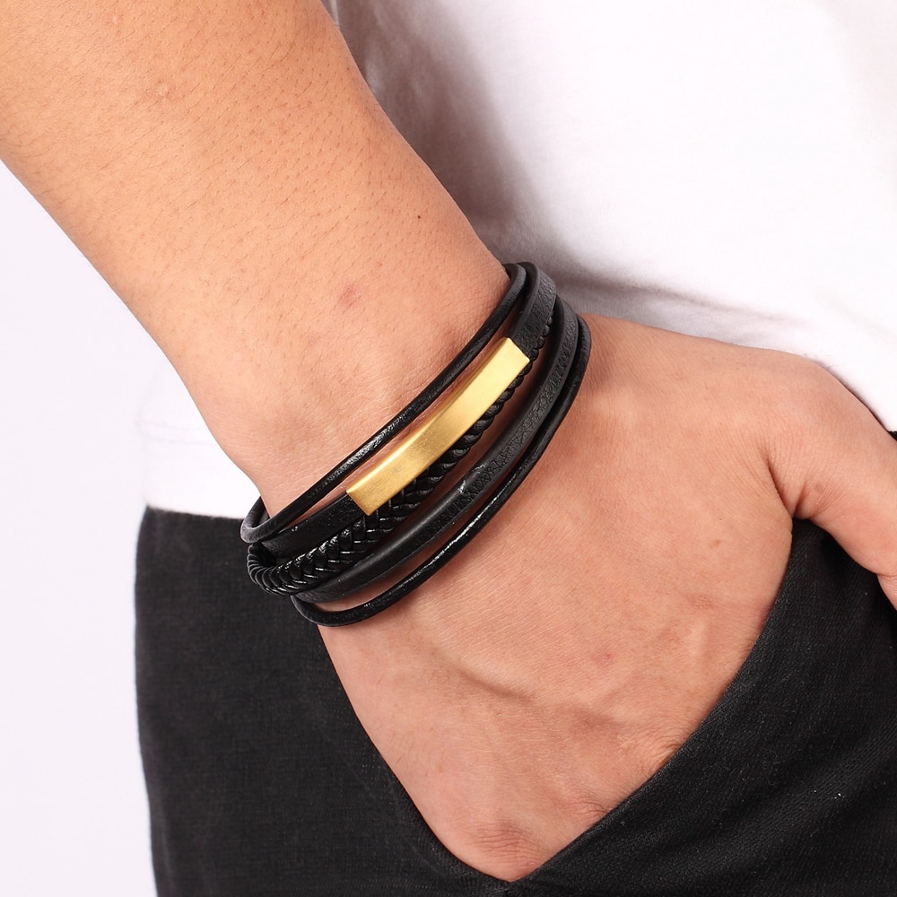 XQNI-prix-de-gros-classique-Bracelet-en-cuir-v-ritable-pour-hommes-main-charme-bijoux-multicouche