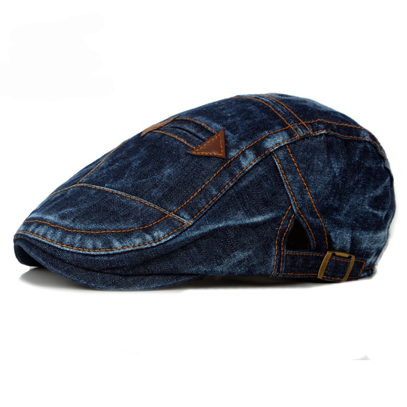 HT1195-mode-printemps-t-Jeans-b-ret-chapeaux-pour-hommes-femmes-d-contract-unisexe-Denim-b